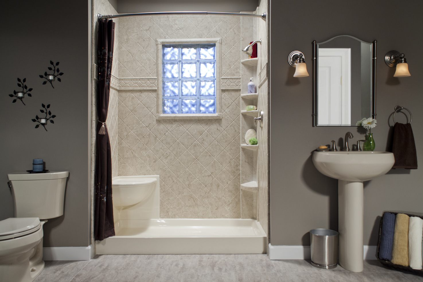 Sure Fit Bath Kitchen Premium Acrylic Seamed Seamless Wall